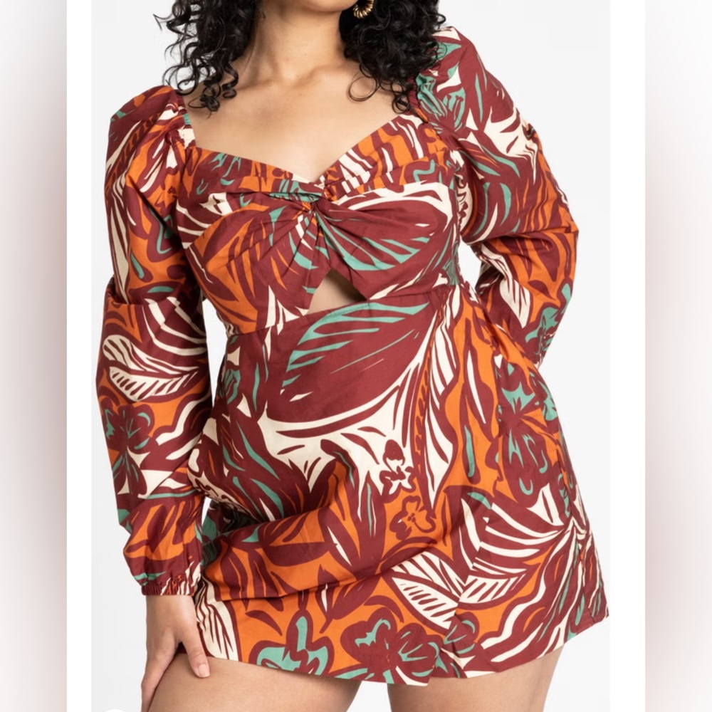 Eloquii Sunshine Floral Skort Romper